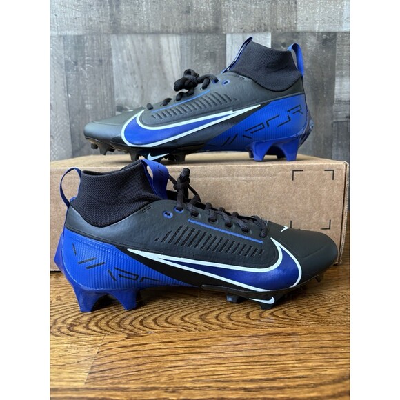 Nike Vapor Edge Pro 360 2 Football Cleats Black Blue FN7759-009 Men’s Size 10.5